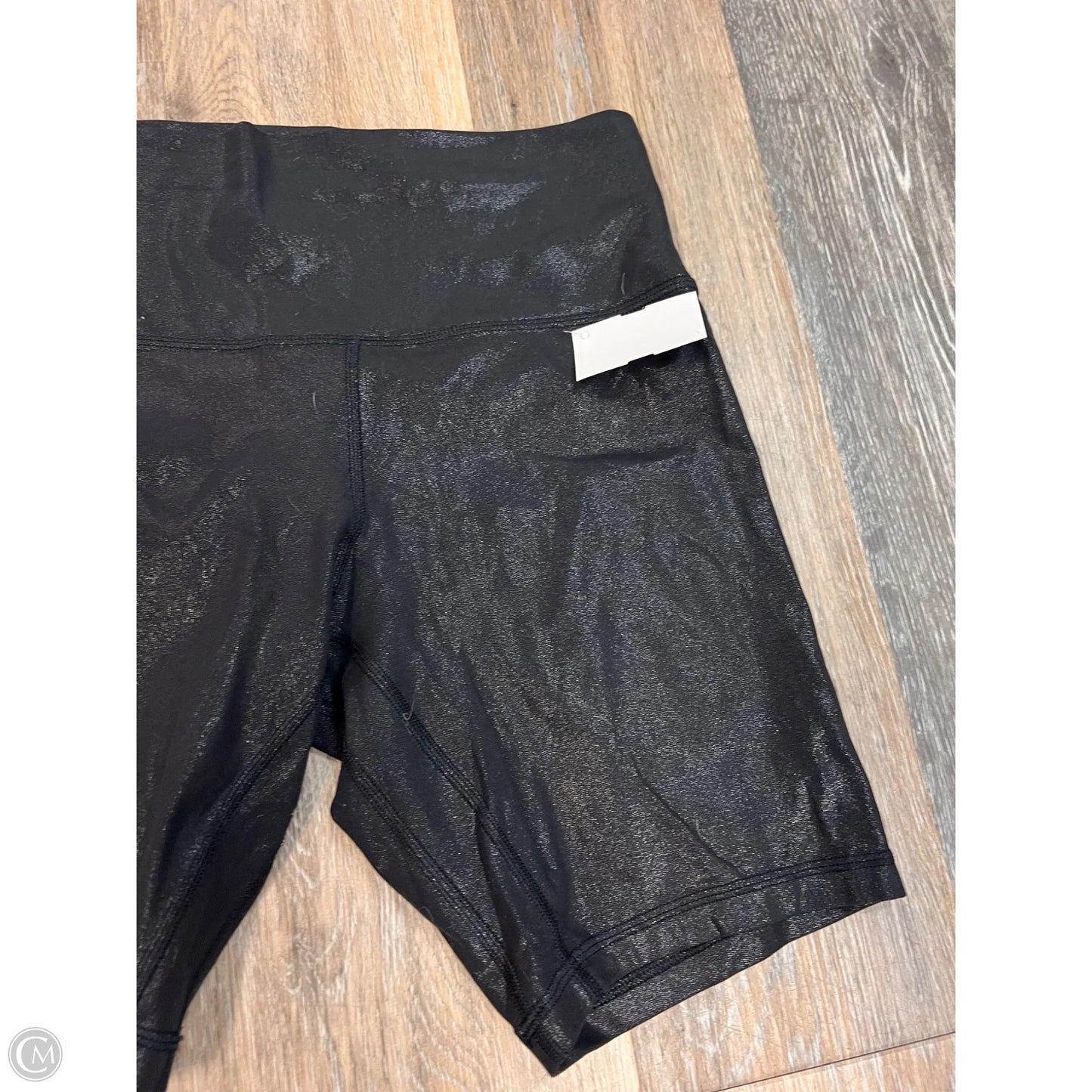 Athletic Shorts By Lululemon In Black Shimmer, Size: 8