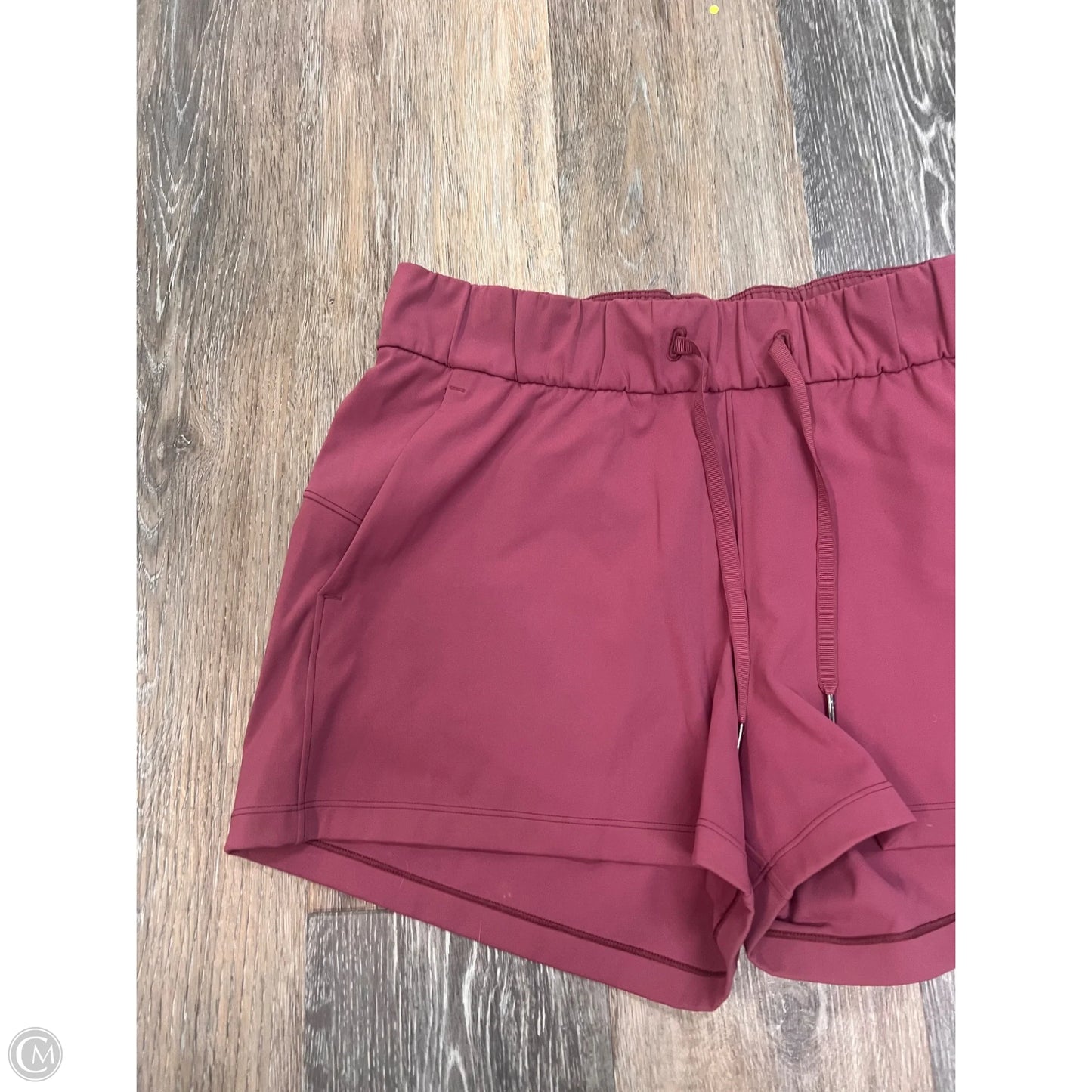 Athletic Shorts By Lululemon In Pink, Size: 8