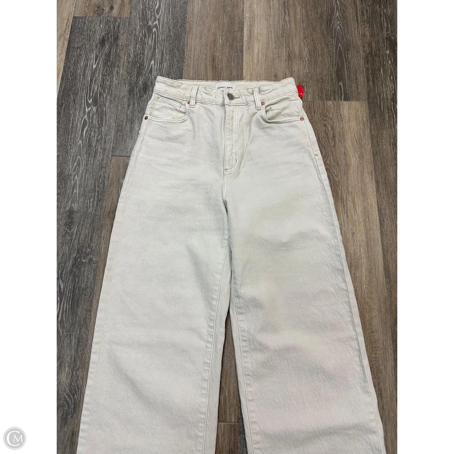 Jeans Boyfriend By Abrand In Cream, Size: 6
