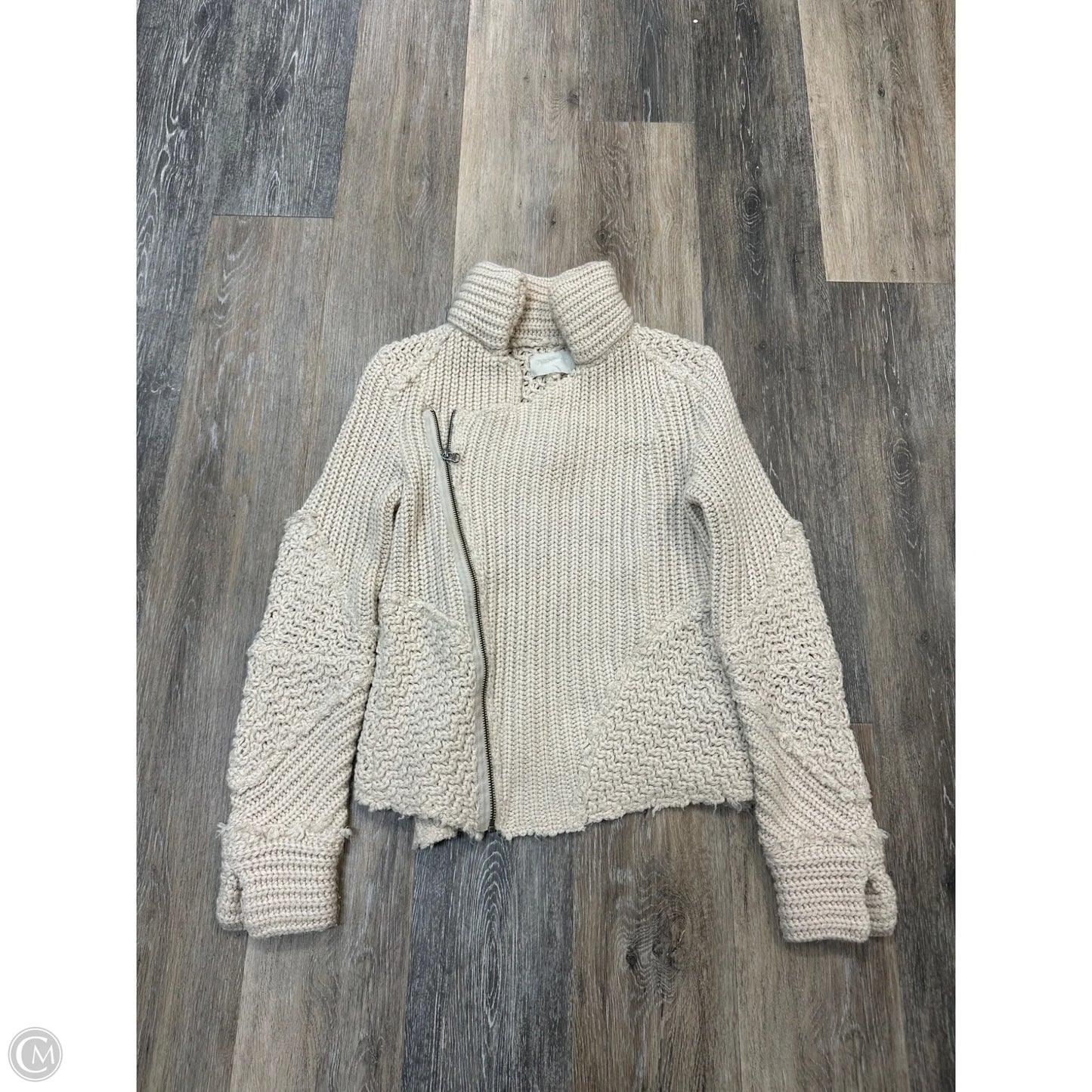 Sweater Cardigan By Zadig And Voltaire In Cream, Size: S