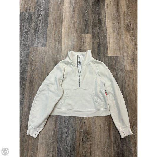 Sweatshirt Collar By Lululemon In Cream, Size: M