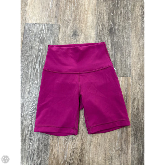 Athletic Shorts By Lululemon In Pink, Size: 2