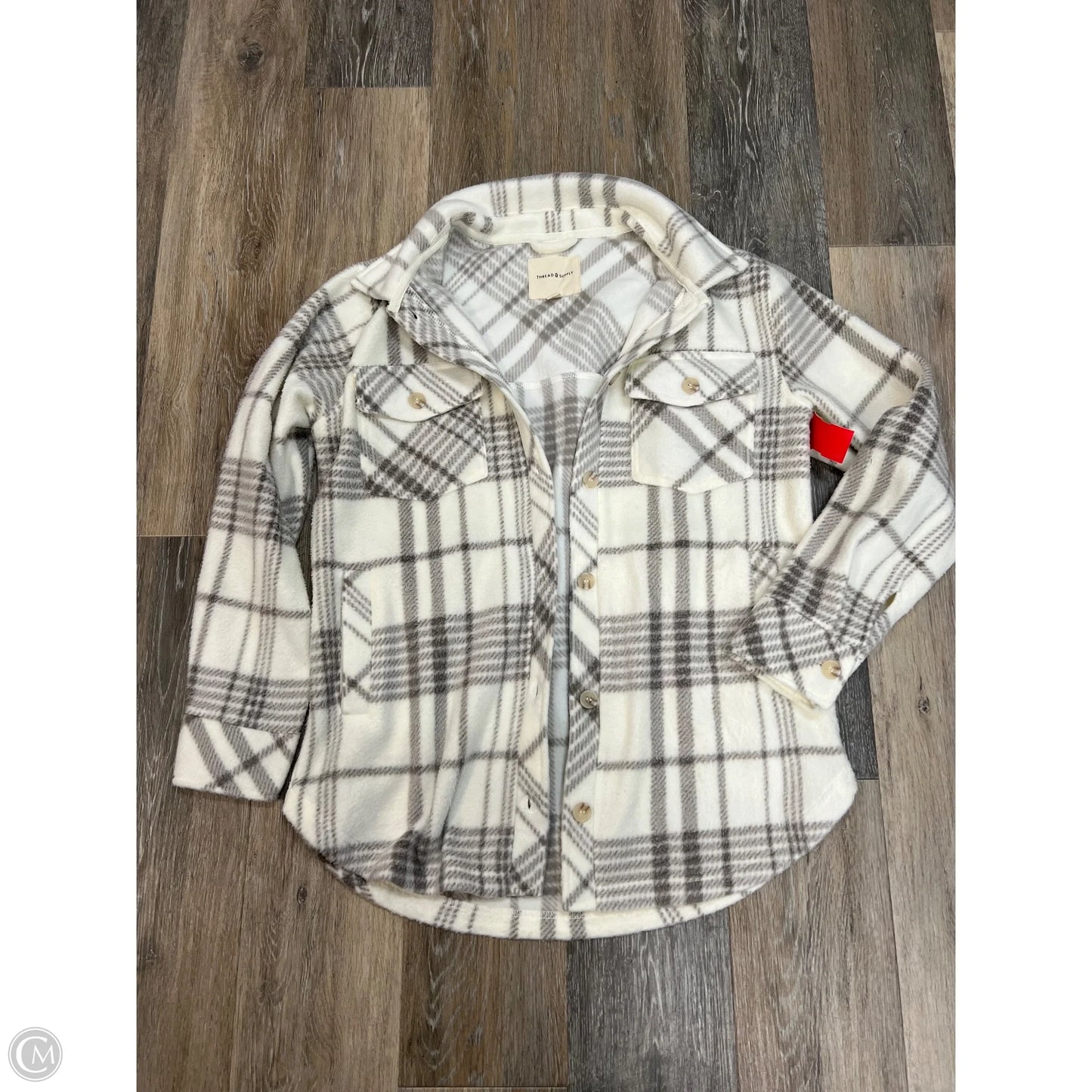 Jacket Shirt By Thread And Supply In Cream, Size: S