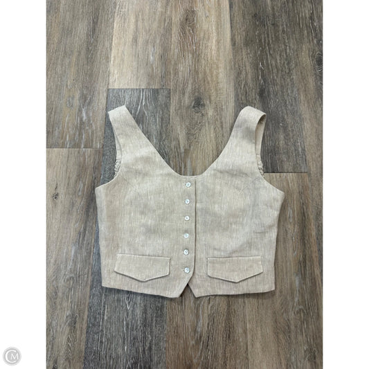Vest Other By Anthropologie In Tan, Size: M
