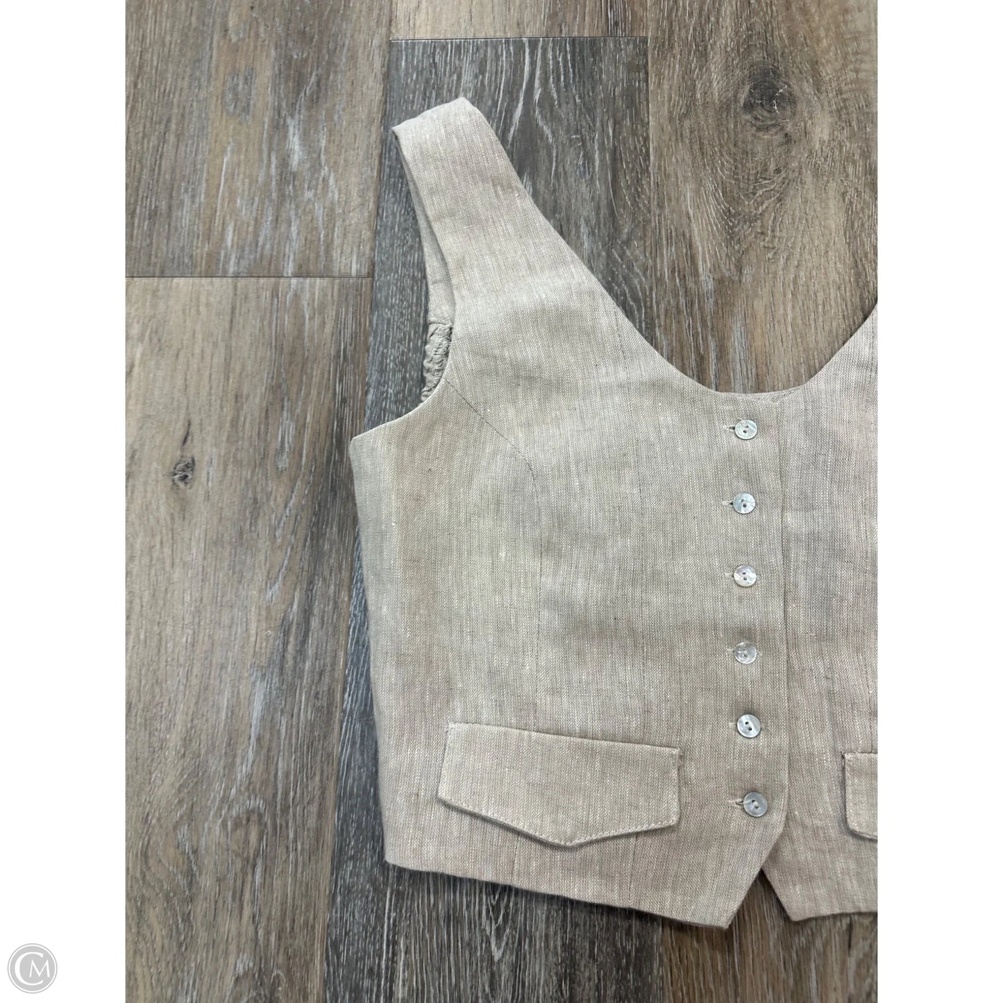 Vest Other By Anthropologie In Tan, Size: M