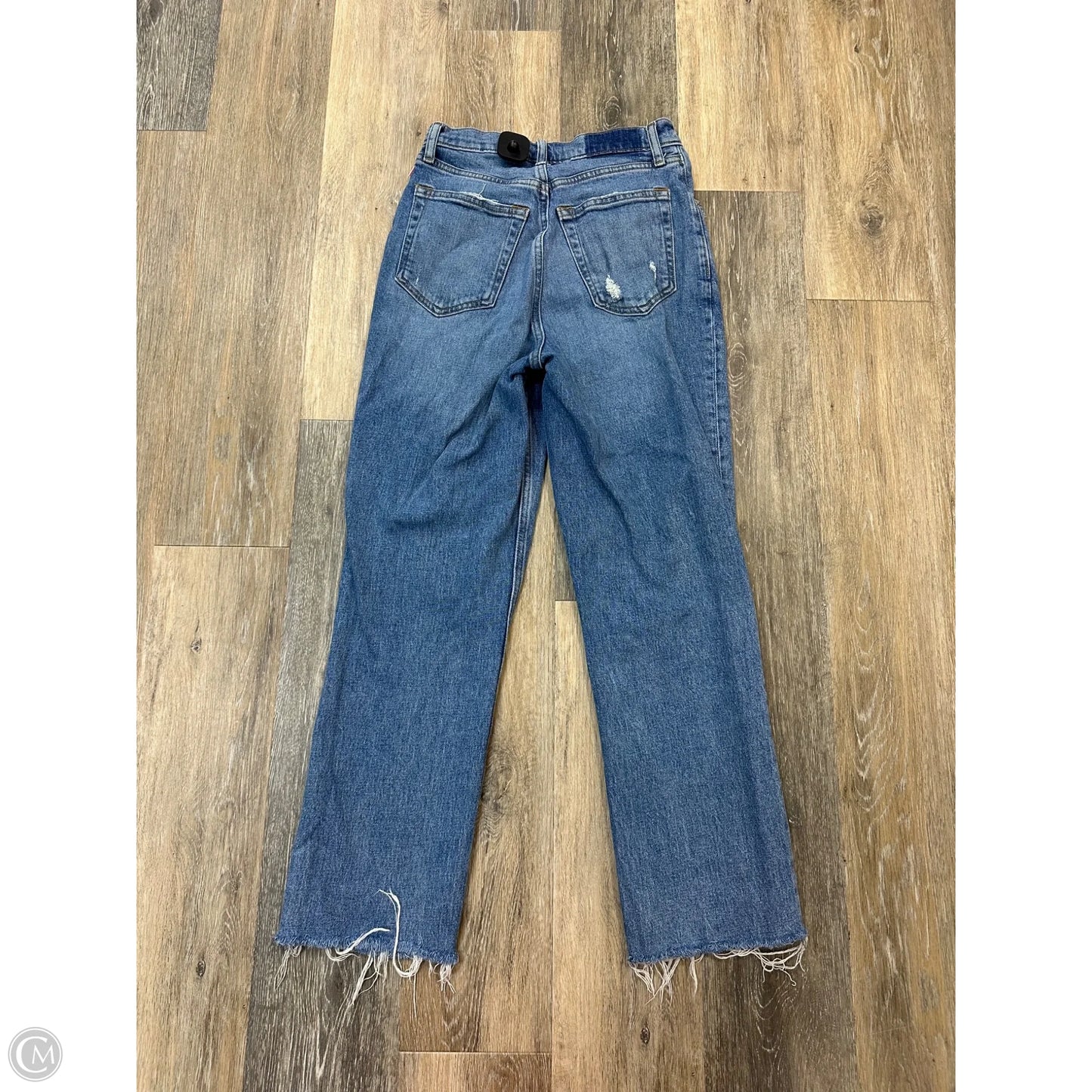 Jeans Straight By Abercrombie And Fitch In Blue Denim, Size: 4