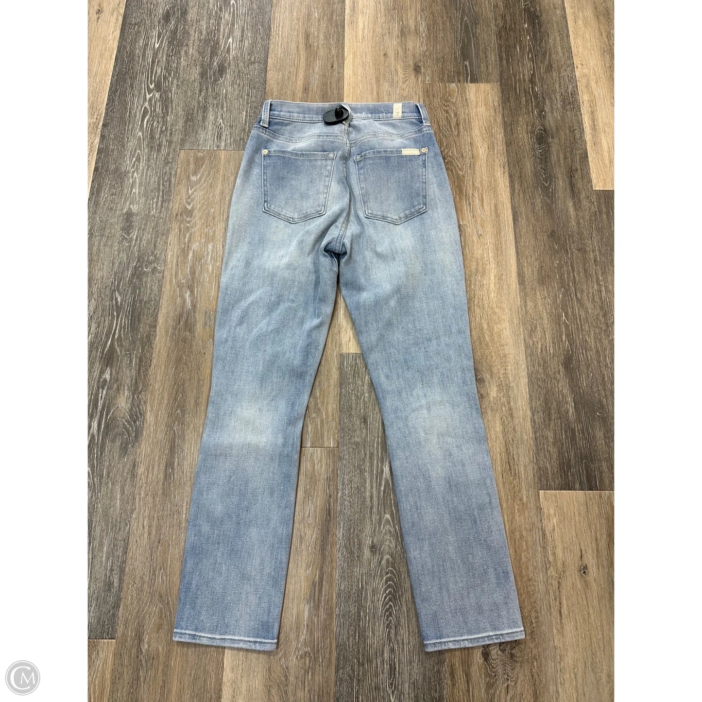 Jeans Cropped By 7 For All Mankind In Blue Denim, Size: 0