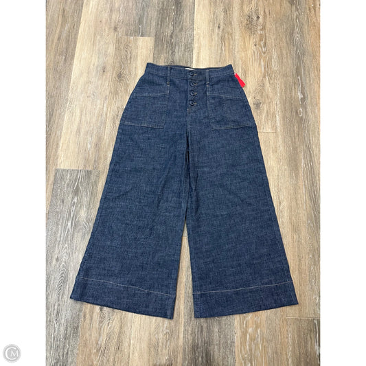 Pants Cropped By Evereve In Blue Denim, Size: 4
