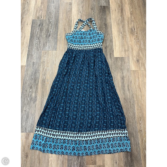 Dress Casual Maxi By Faherty In Blue, Size: M