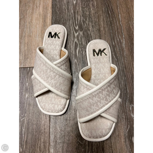 Sandals Designer By Michael Kors In Cream, Size: 9