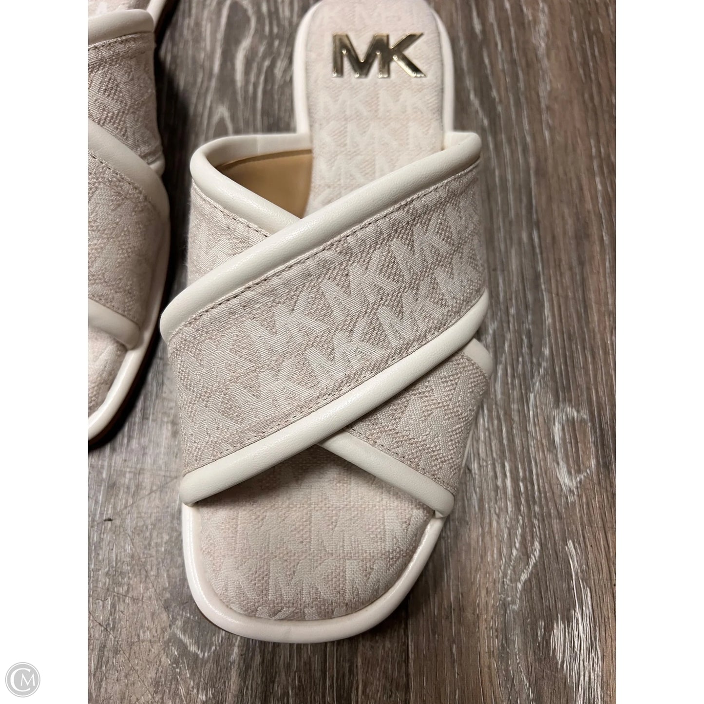 Sandals Designer By Michael Kors In Cream, Size: 9