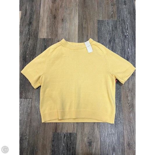 Sweater Short Sleeve By Abercrombie And Fitch In Yellow, Size: S