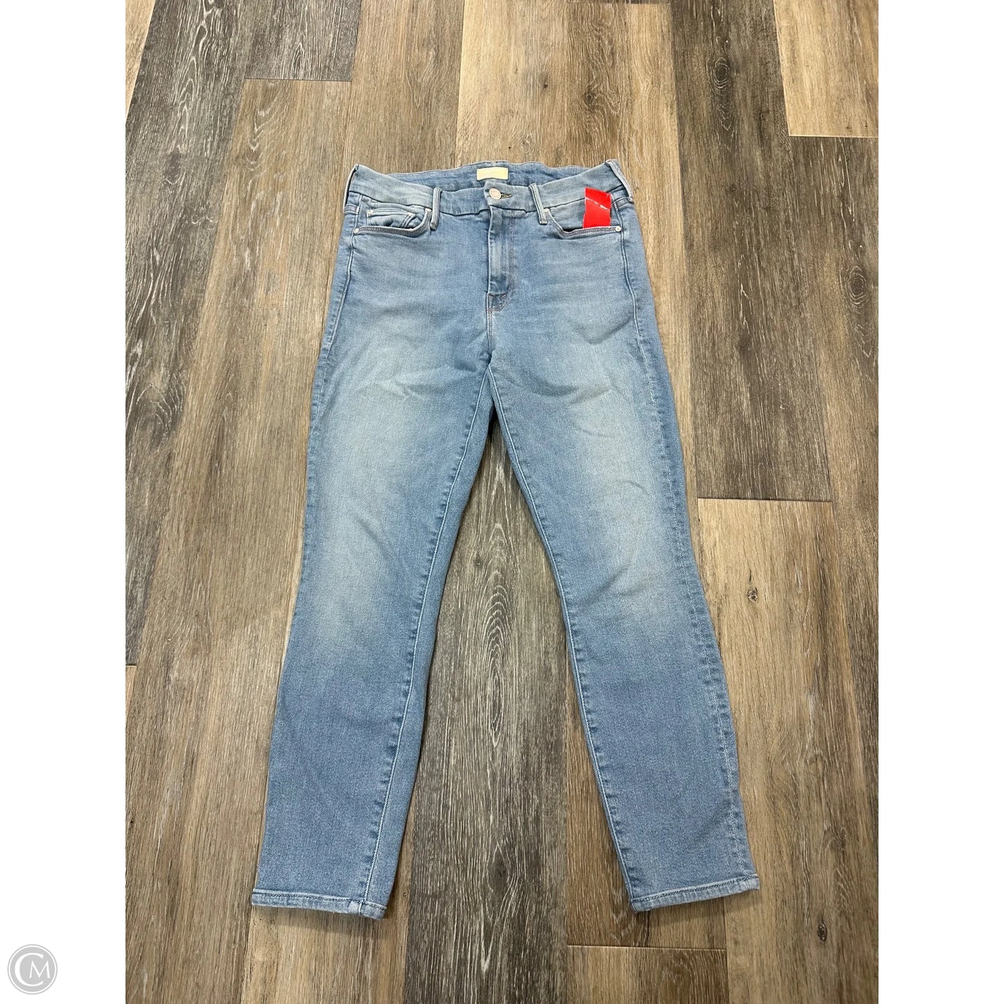Jeans Cropped By Mother In Blue Denim, Size: 6