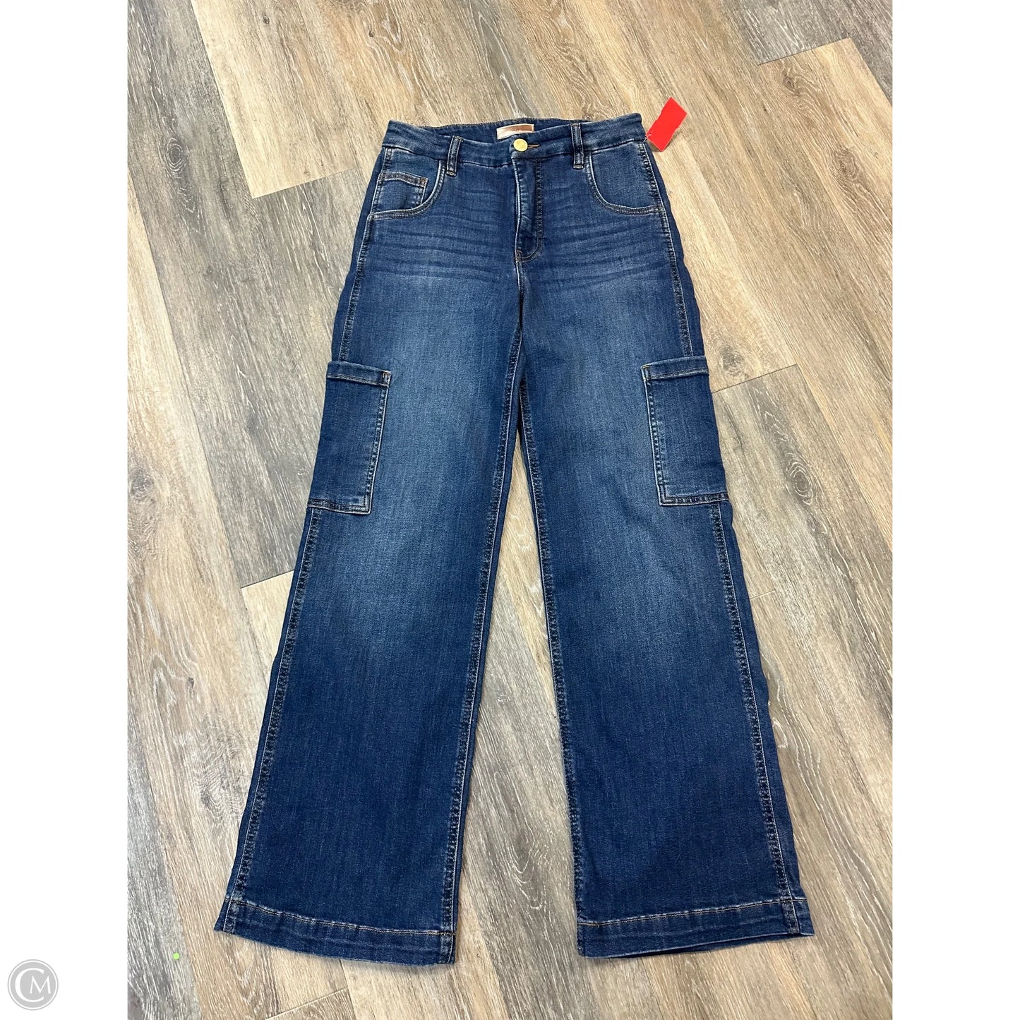 Jeans Wide Leg By Kut In Blue Denim, Size: 0