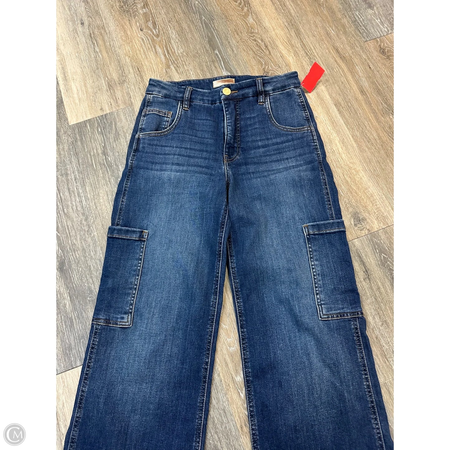 Jeans Wide Leg By Kut In Blue Denim, Size: 0