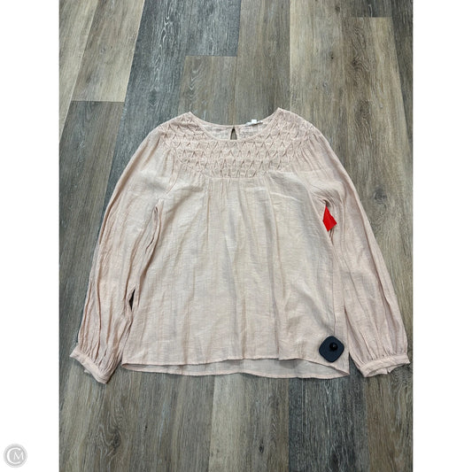 Blouse Long Sleeve By By The River In Orange, Size: S