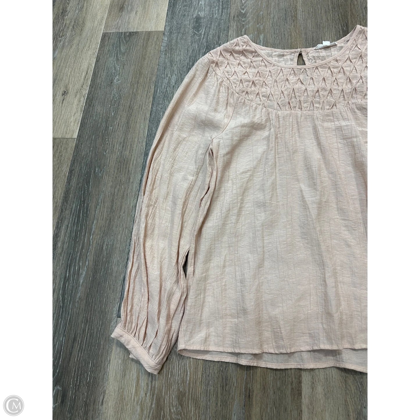 Blouse Long Sleeve By By The River In Orange, Size: S
