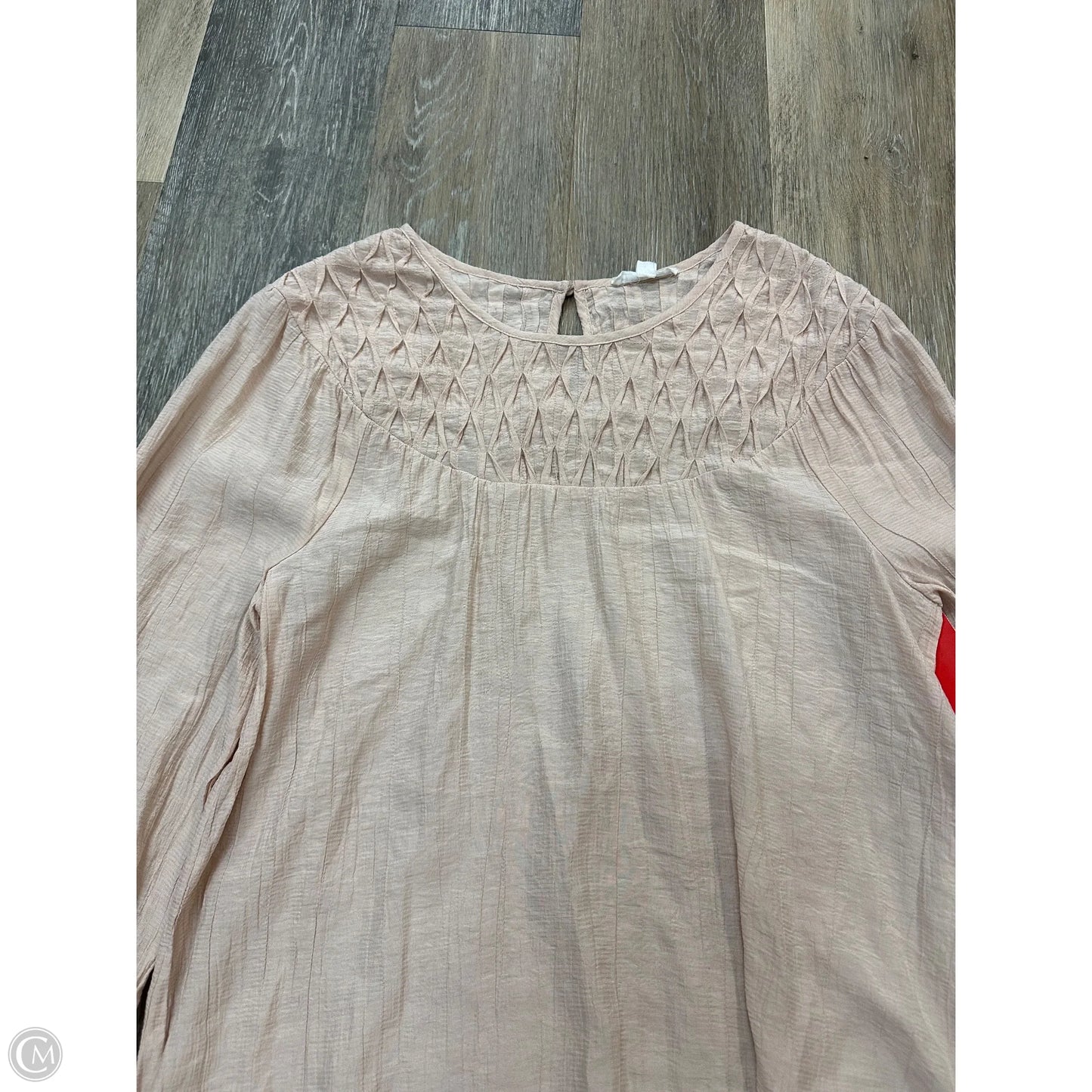 Blouse Long Sleeve By By The River In Orange, Size: S