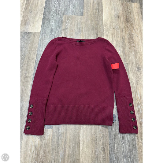 Sweater By Ann Taylor In Maroon, Size: Mp