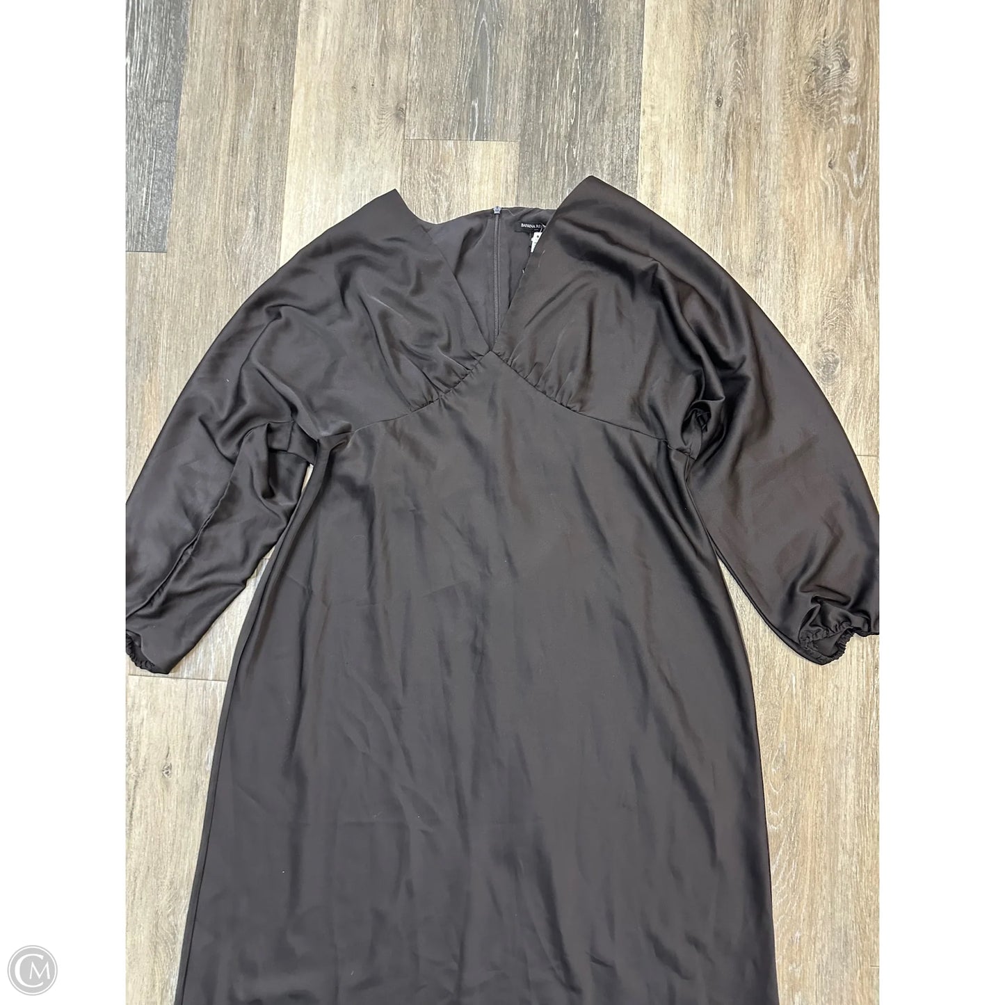 Dress Casual Maxi By Banana Republic In Brown, Size: 20