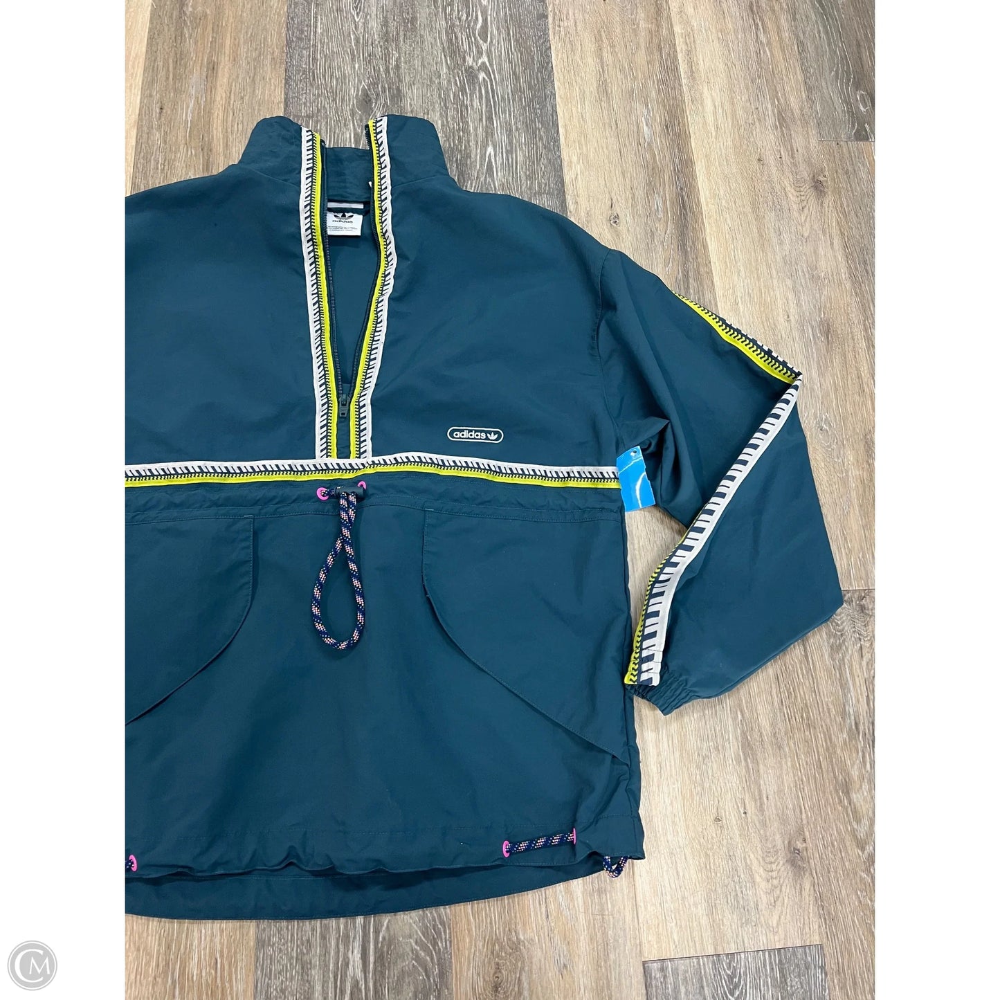 Athletic Jacket By Adidas In Blue, Size: Xs