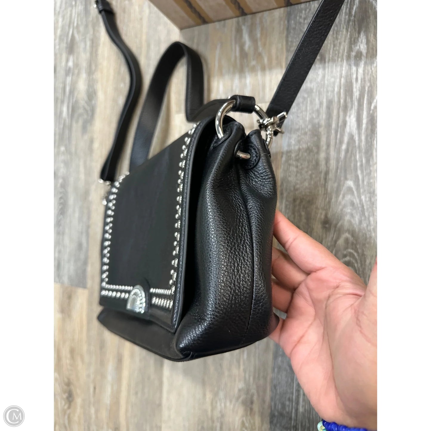 Handbag Leather By Brighton, Size: Medium