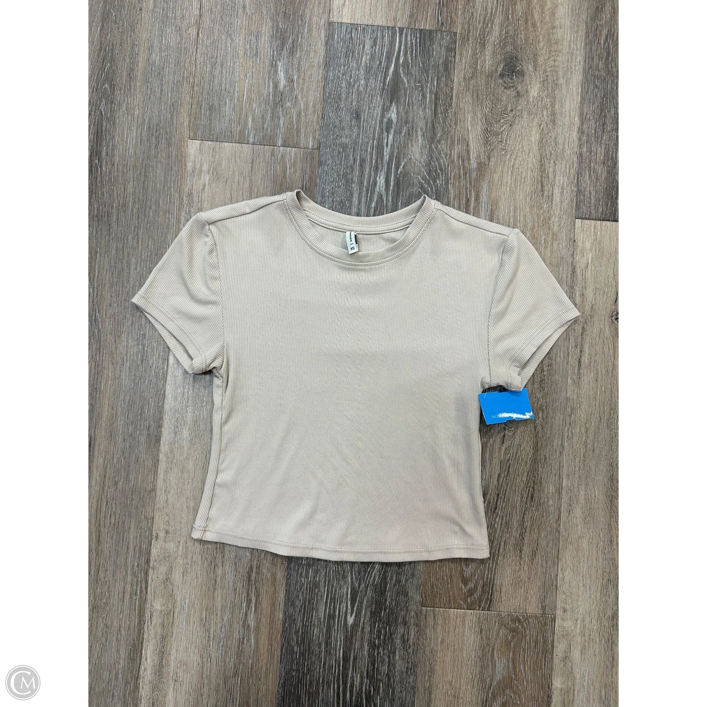 Athletic Top Short Sleeve By 7Diamonds In Tan, Size: Xs