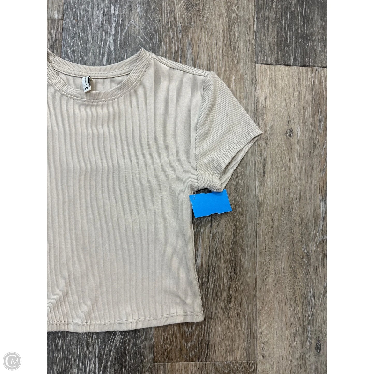 Athletic Top Short Sleeve By 7Diamonds In Tan, Size: Xs