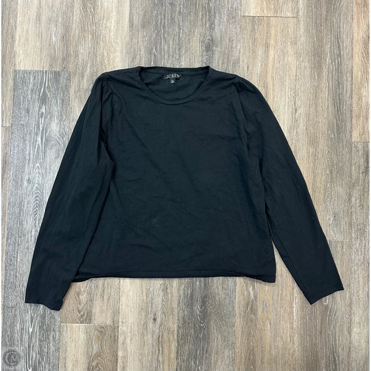 Blouse Long Sleeve By J. Crew In Black, Size: Xxl