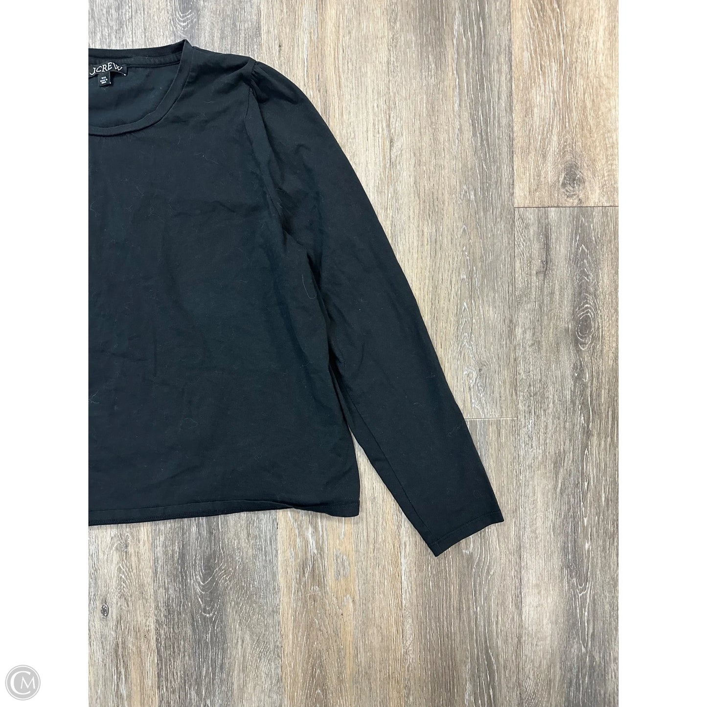 Blouse Long Sleeve By J. Crew In Black, Size: Xxl