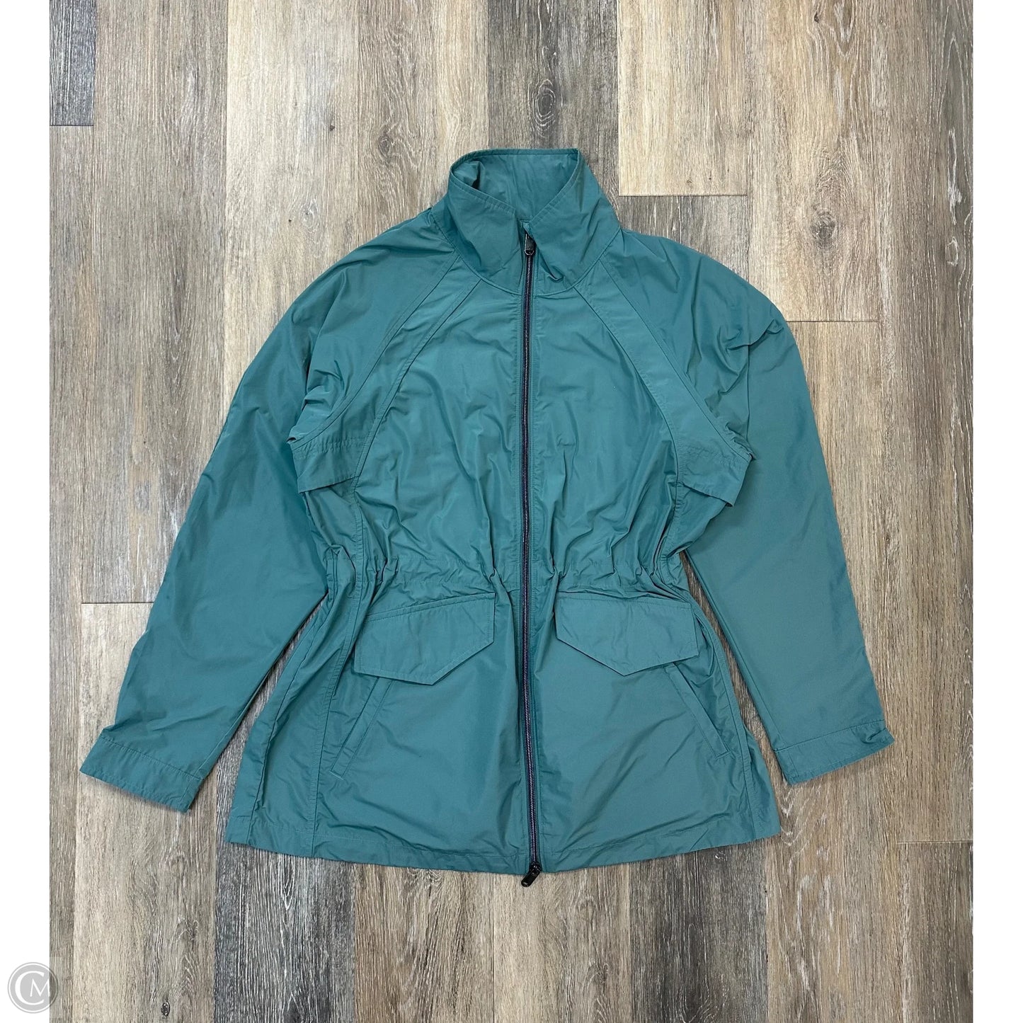 Jacket Windbreaker By Athleta In Blue, Size: M