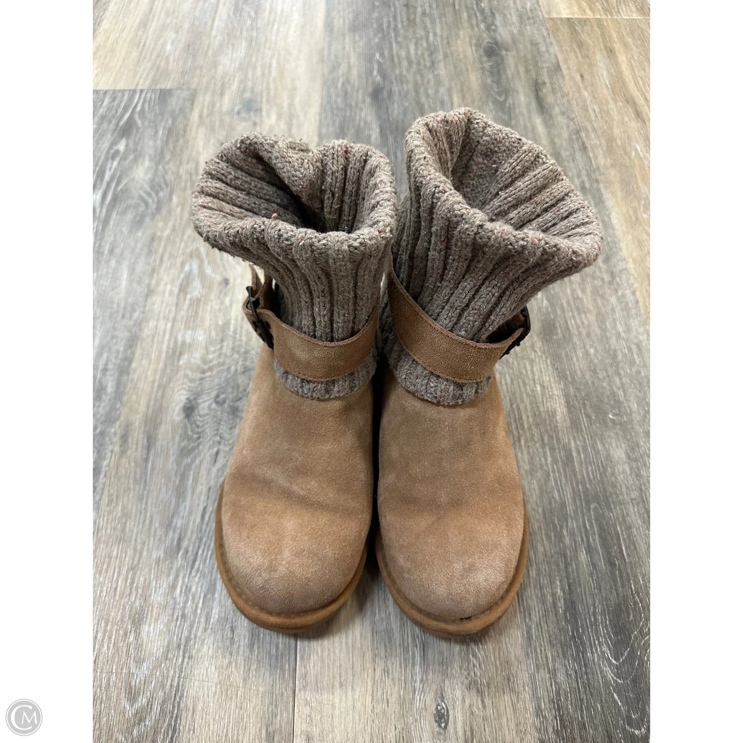 Boots Designer By Ugg In Brown, Size: 7
