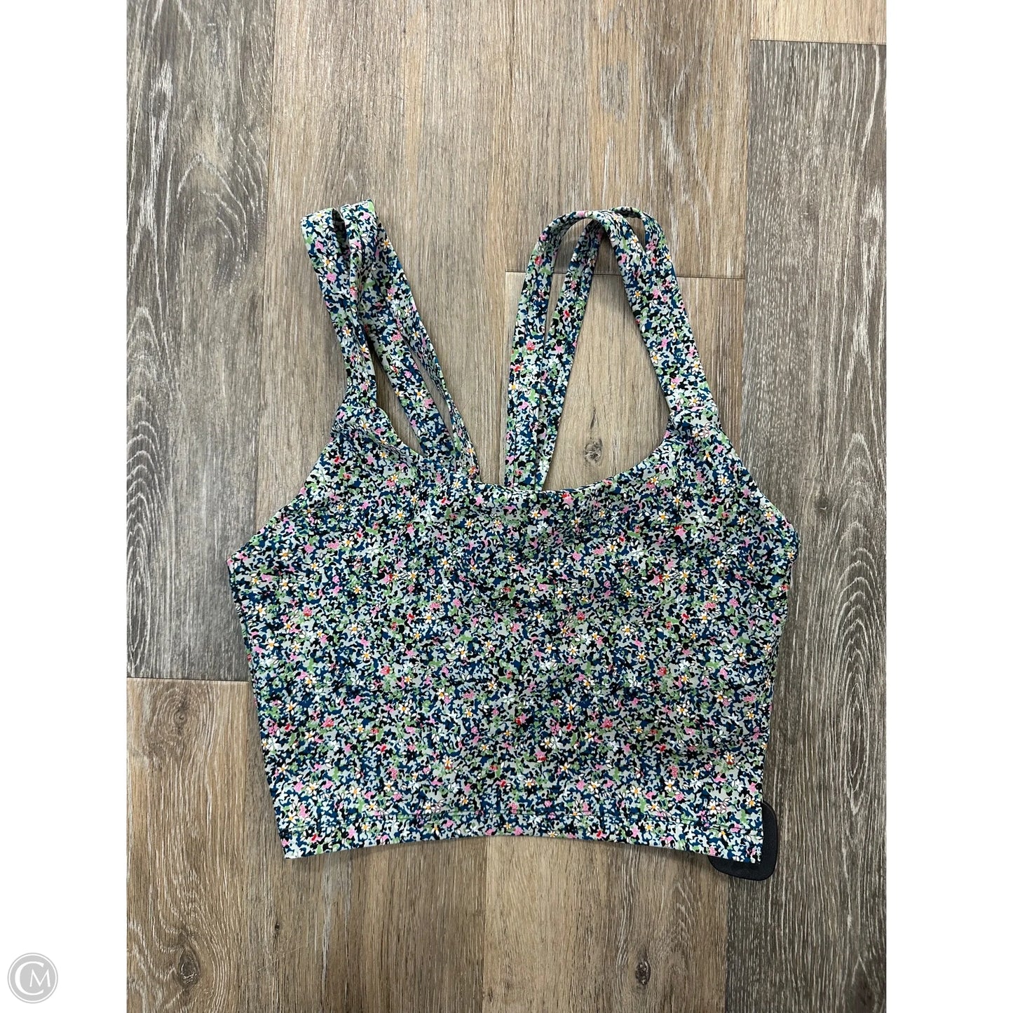 Athletic Bra By Sage In Floral Print, Size: S