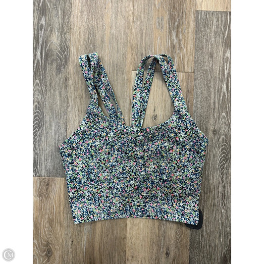 Athletic Bra By Sage In Floral Print, Size: S