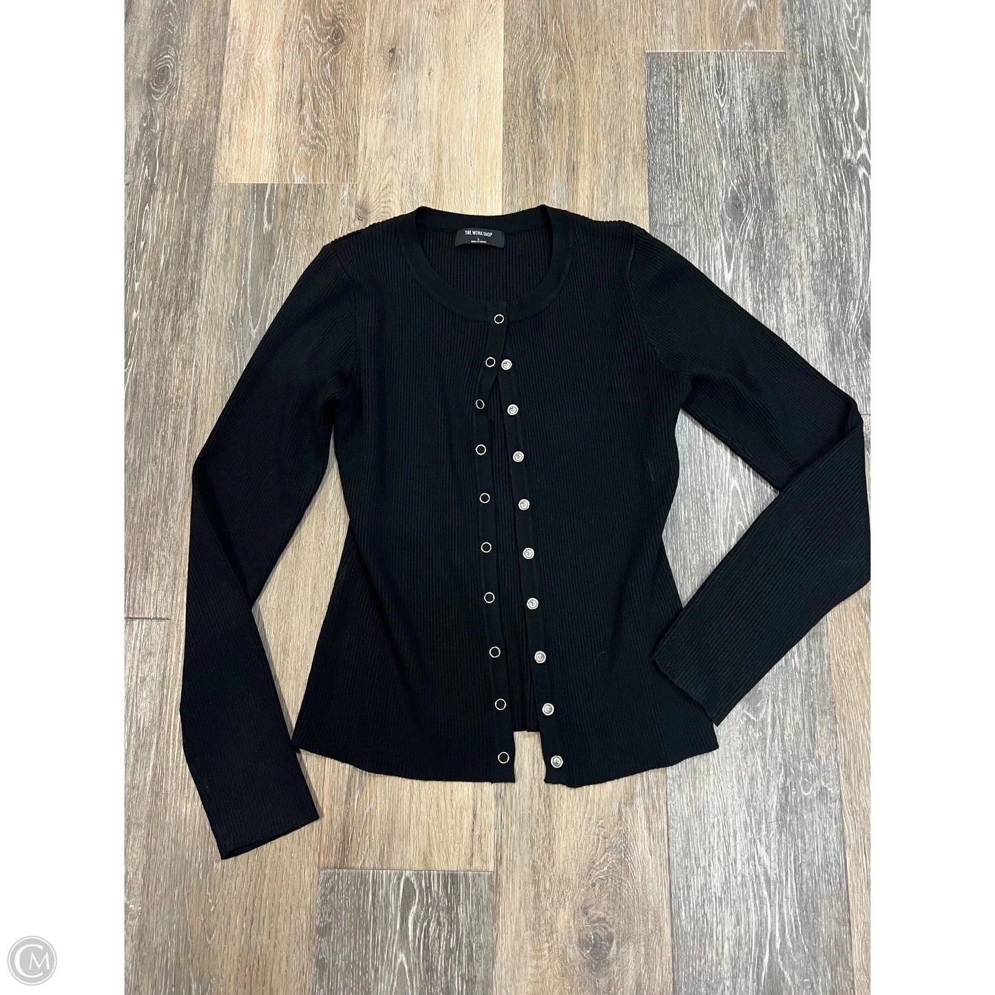 Top Long Sleeve By The Workshop In Black, Size: L