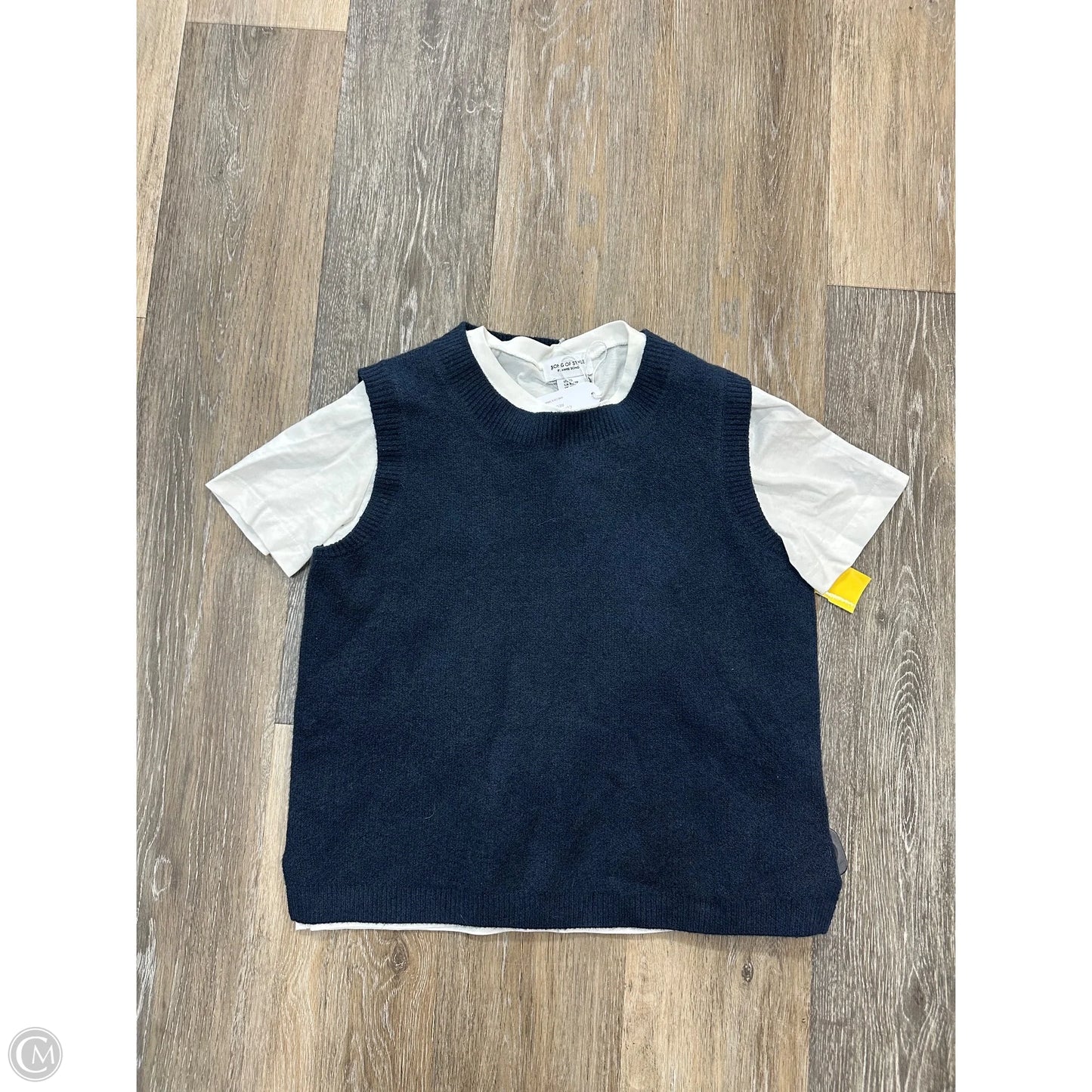 Top Short Sleeve By Song of Style In Navy, Size: Xs