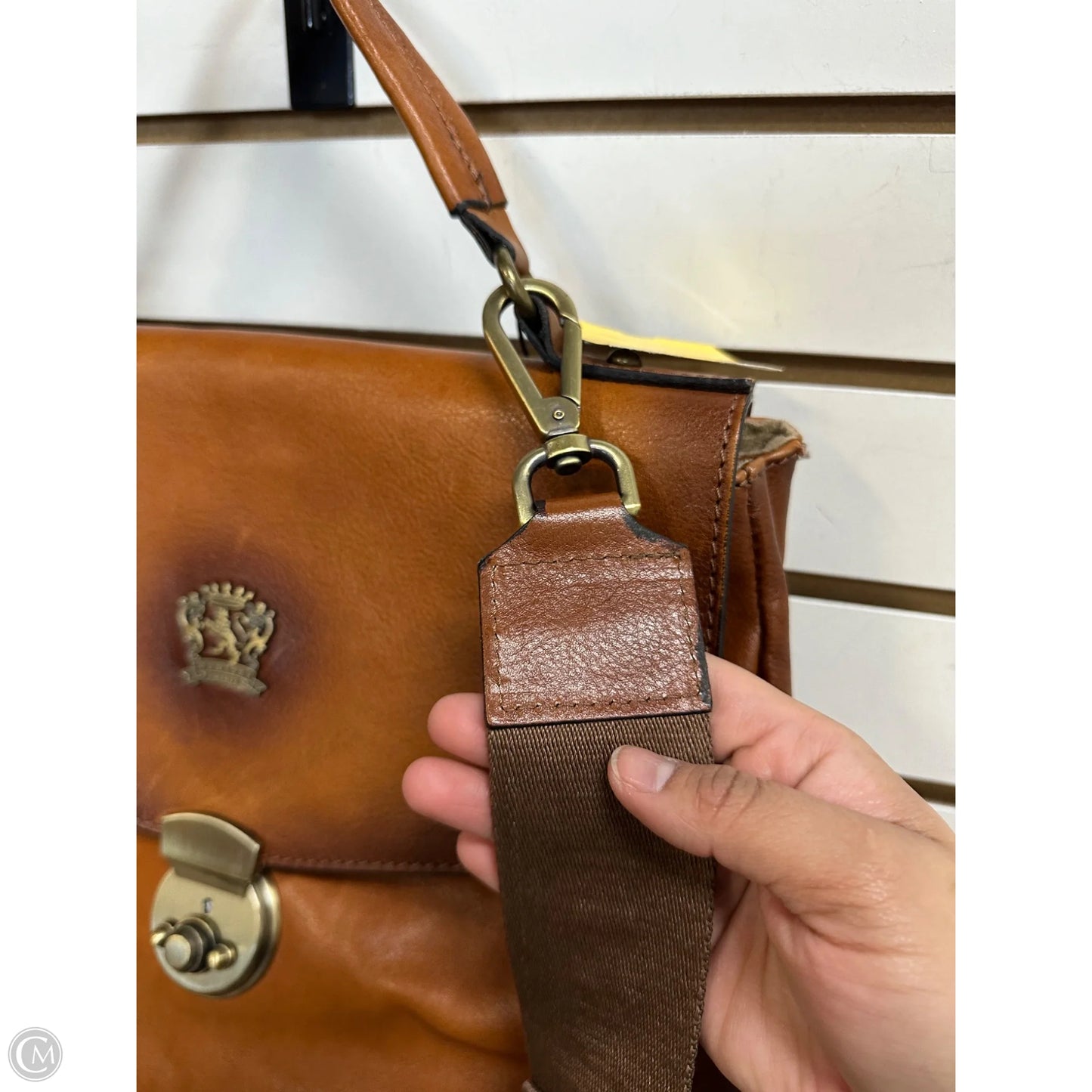 Crossbody Leather By Pratesi Firenze, Size: Large