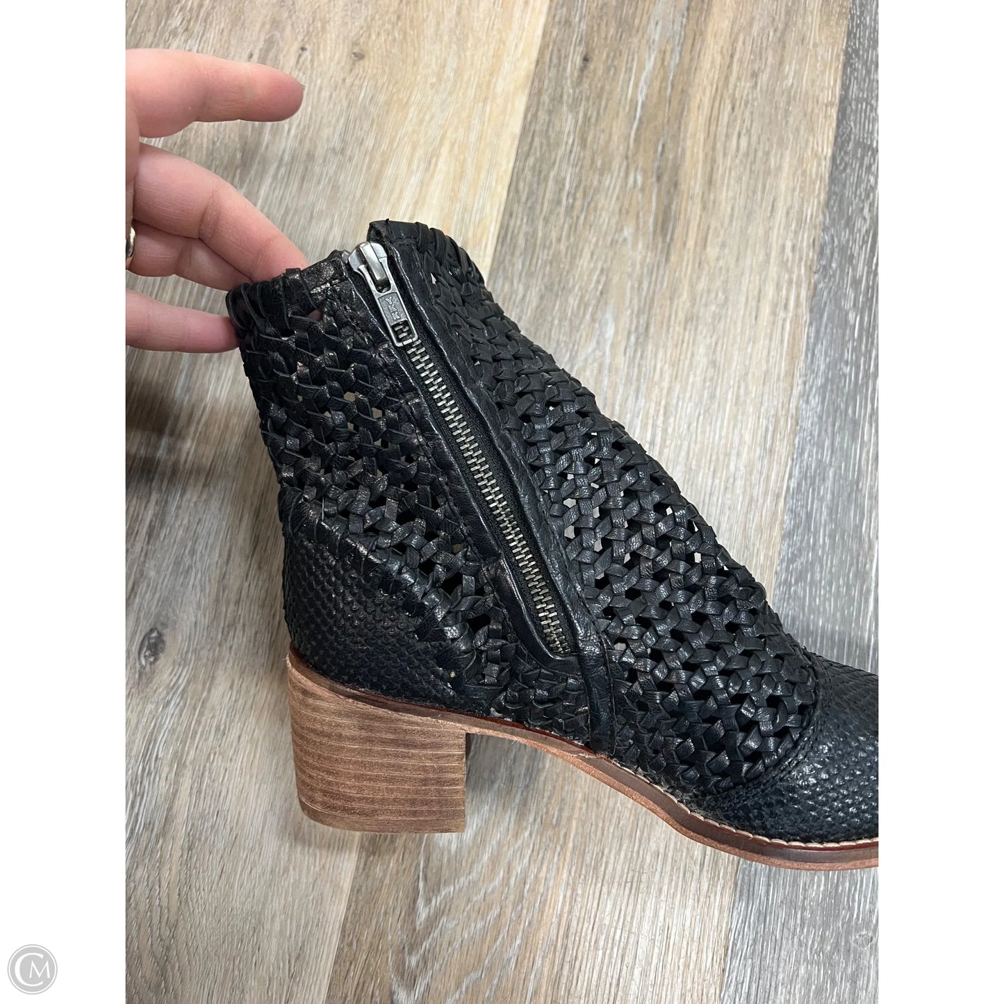 Boots Ankle Heels By Free People In Black, Size: 6.5