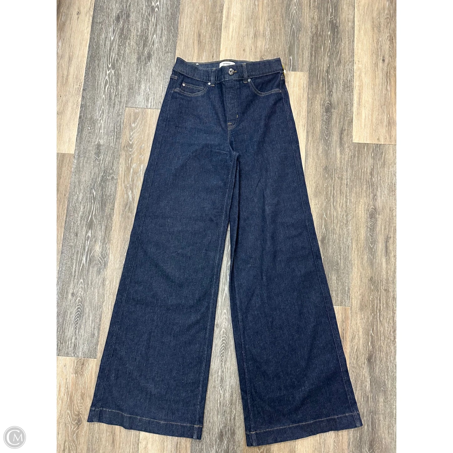 Jeans Wide Leg By Spanx In Blue Denim, Size: M
