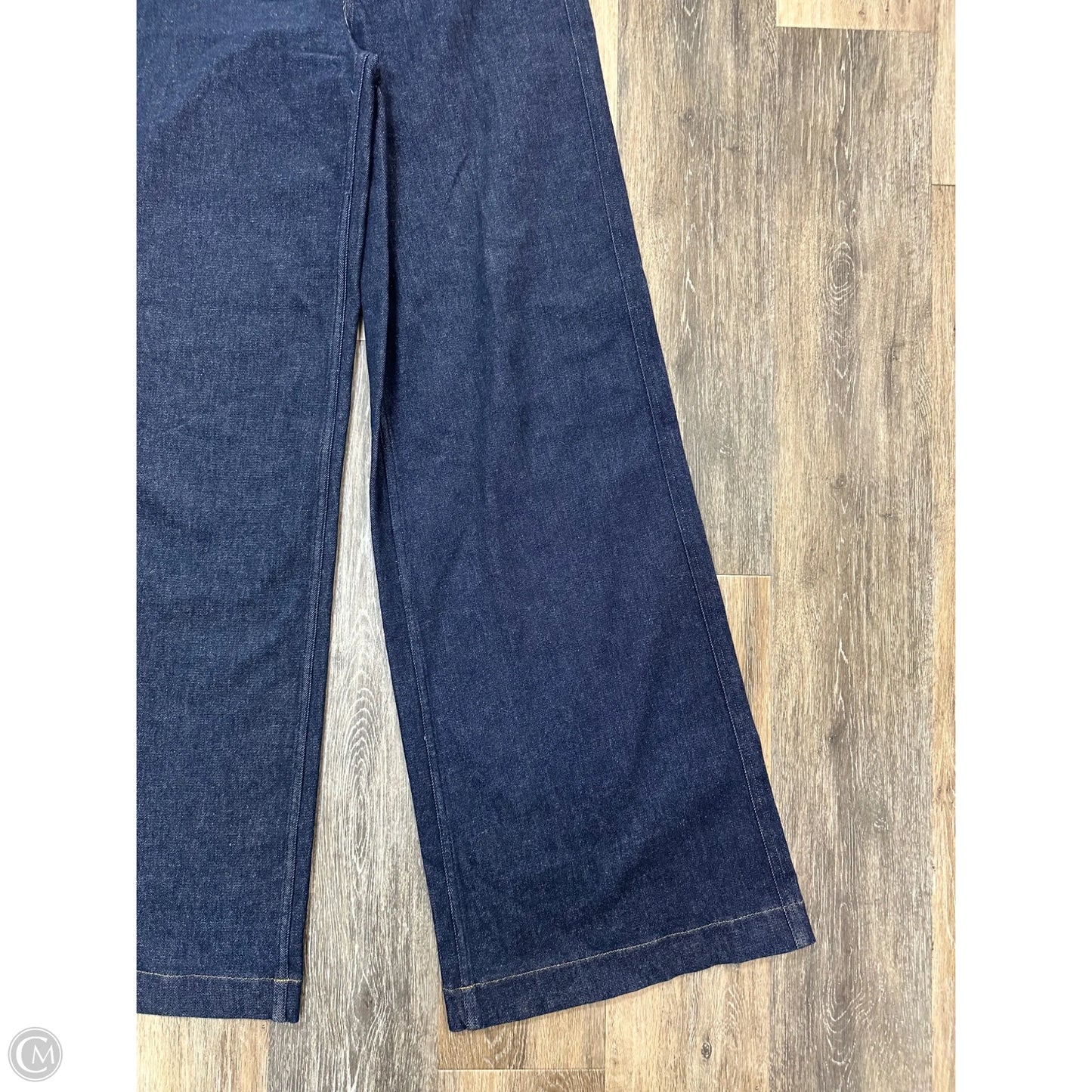 Jeans Wide Leg By Spanx In Blue Denim, Size: M