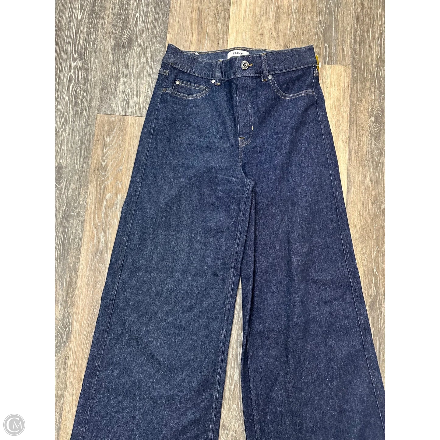 Jeans Wide Leg By Spanx In Blue Denim, Size: M