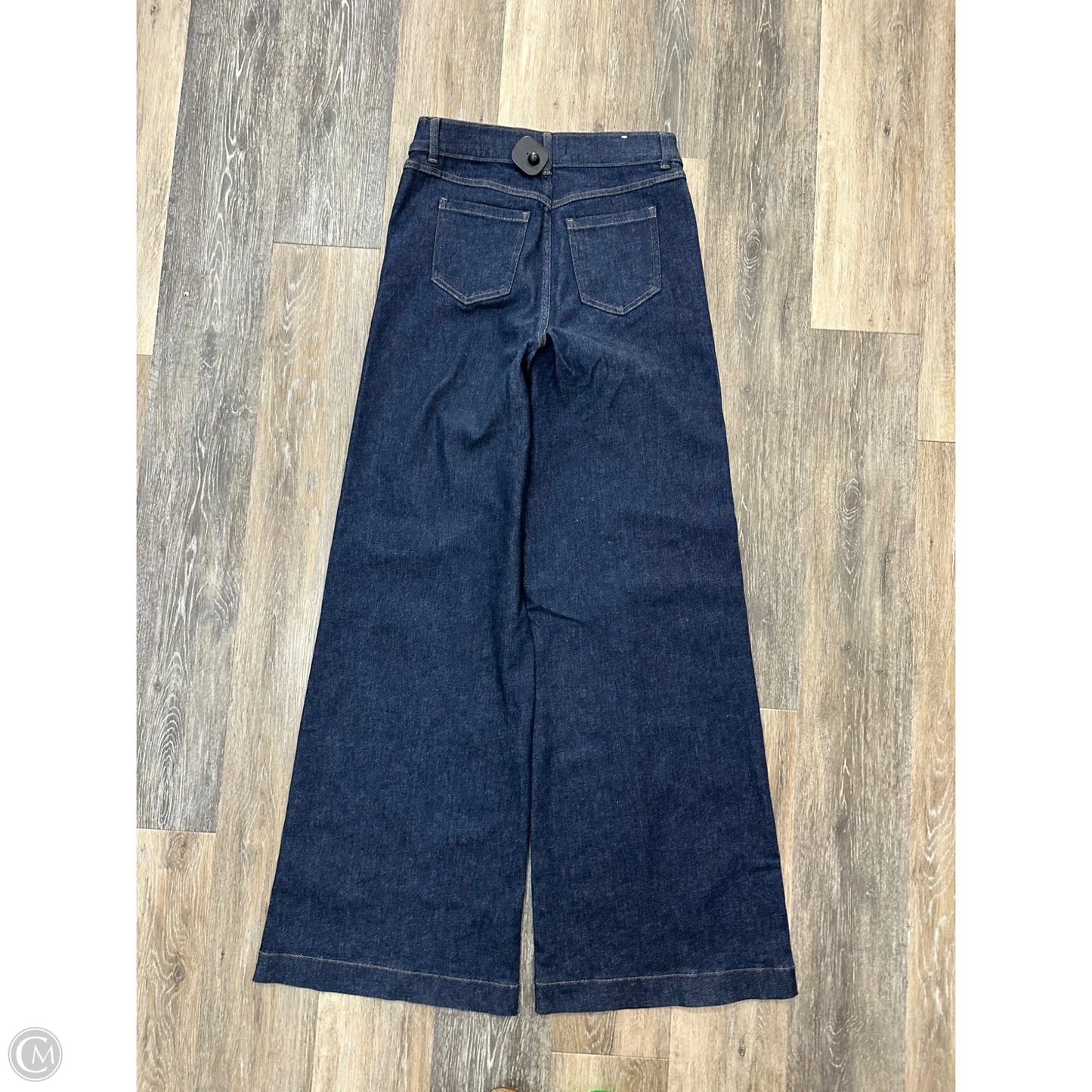 Jeans Wide Leg By Spanx In Blue Denim, Size: M