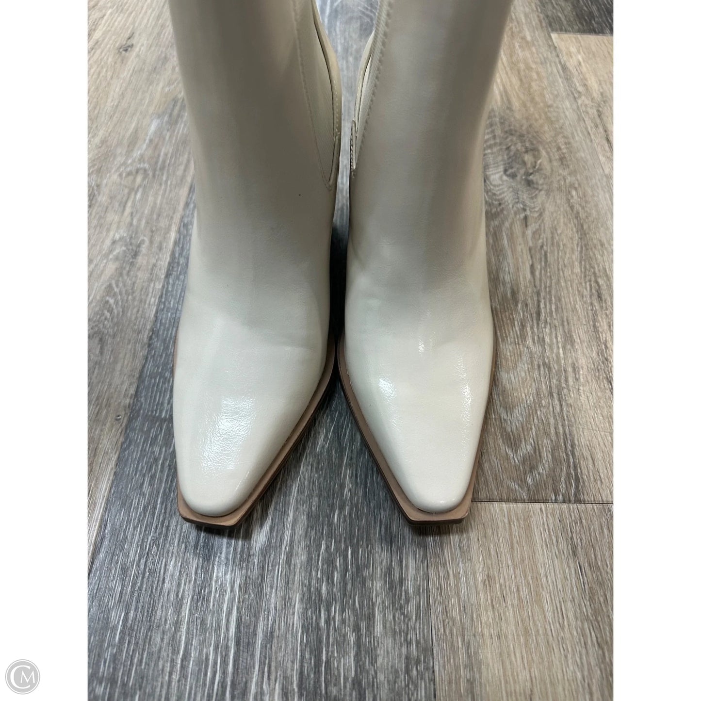 Boots Ankle Heels By Chinese Laundry In Cream, Size: 6