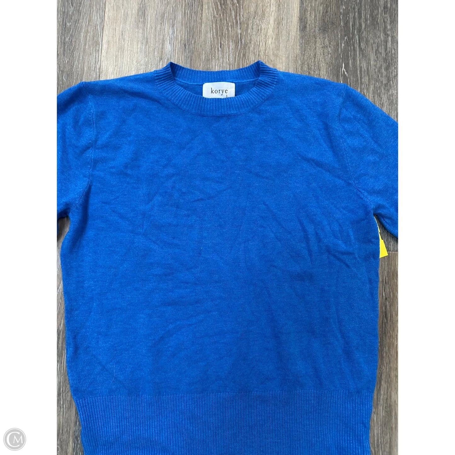Sweater Short Sleeve By Korye In Blue, Size: M
