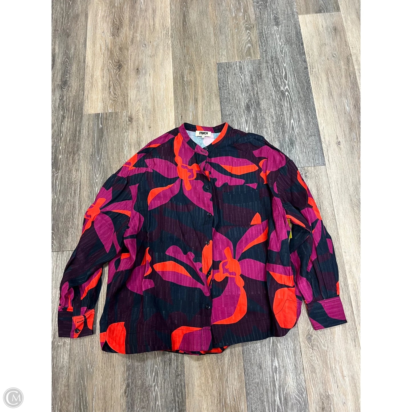 Blouse Long Sleeve By Frnch In Floral Print, Size: S