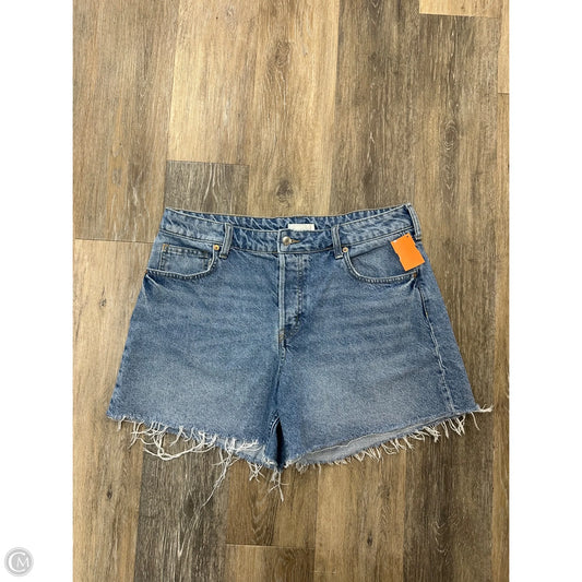 Shorts By H&m In Blue Denim, Size: 14
