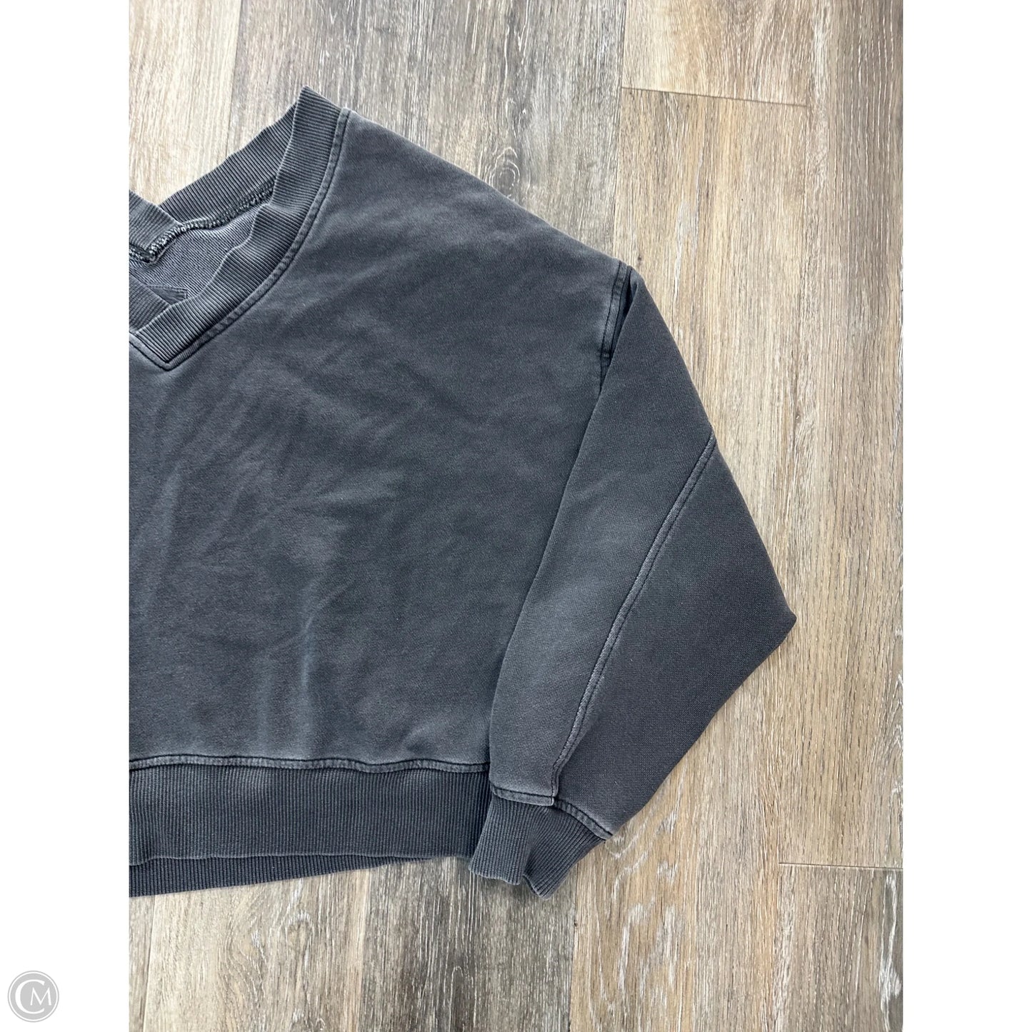 Sweatshirt Crewneck By Aerie In Grey, Size: M