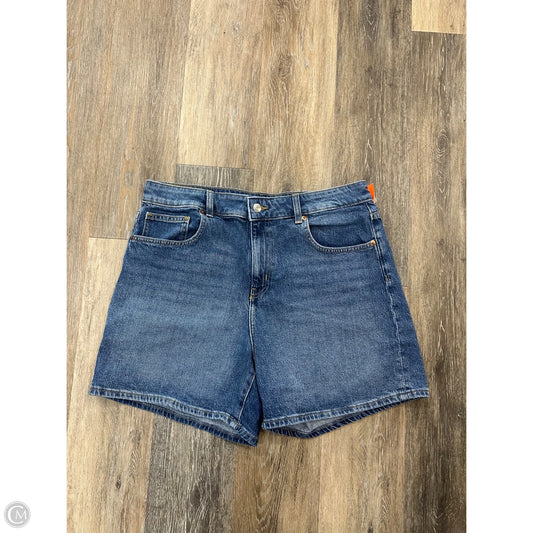 Shorts By H&m In Blue Denim, Size: 14