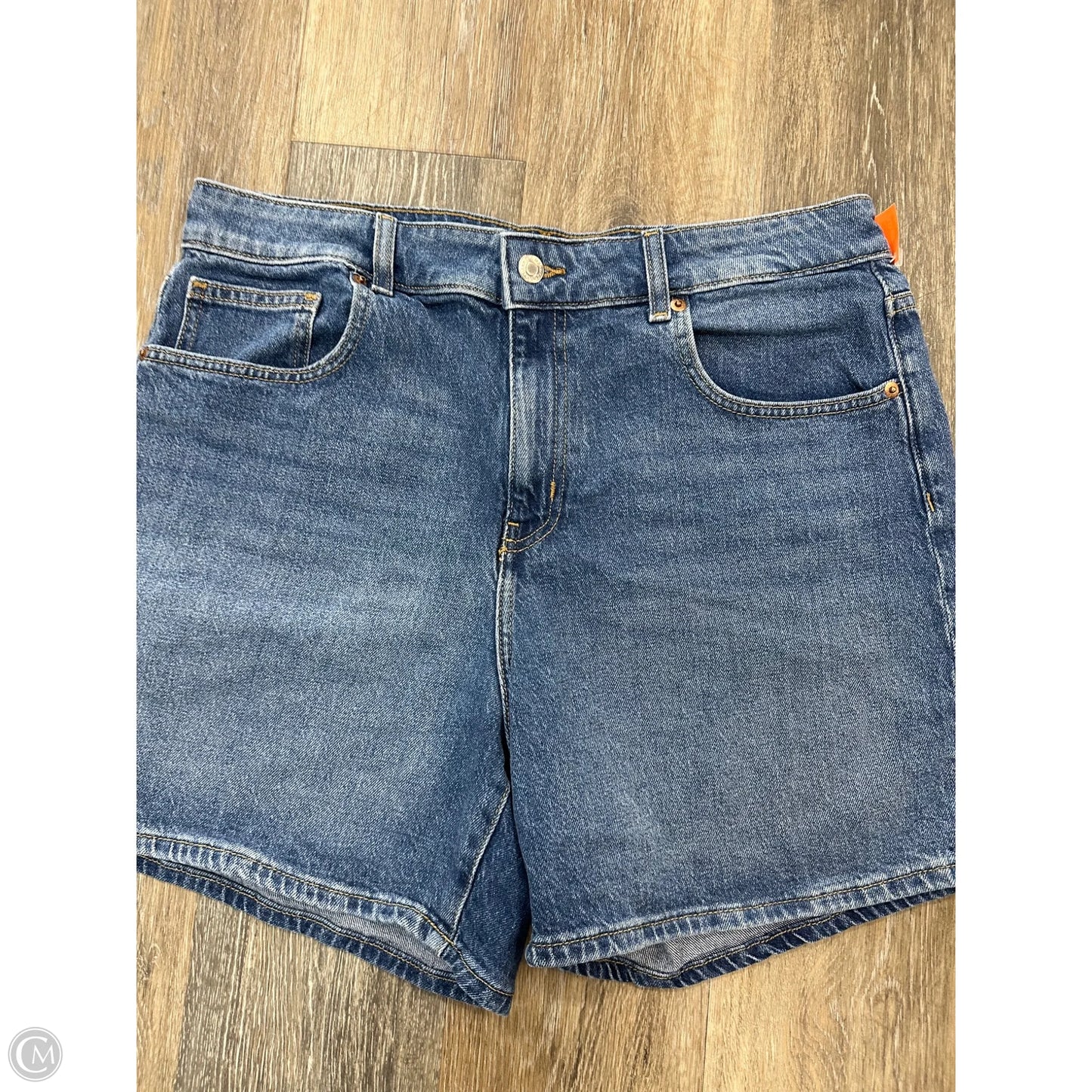 Shorts By H&m In Blue Denim, Size: 14