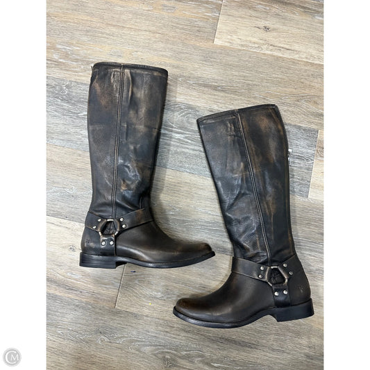 Boots Designer By Frye In Brown, Size: 7
